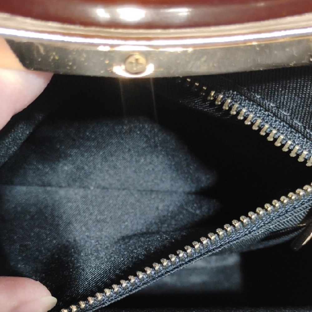 SALE! NWOT Valentina Fiore Rattan Chic Woven Bag W Removable Gold Chain Strap - Picture 10 of 11